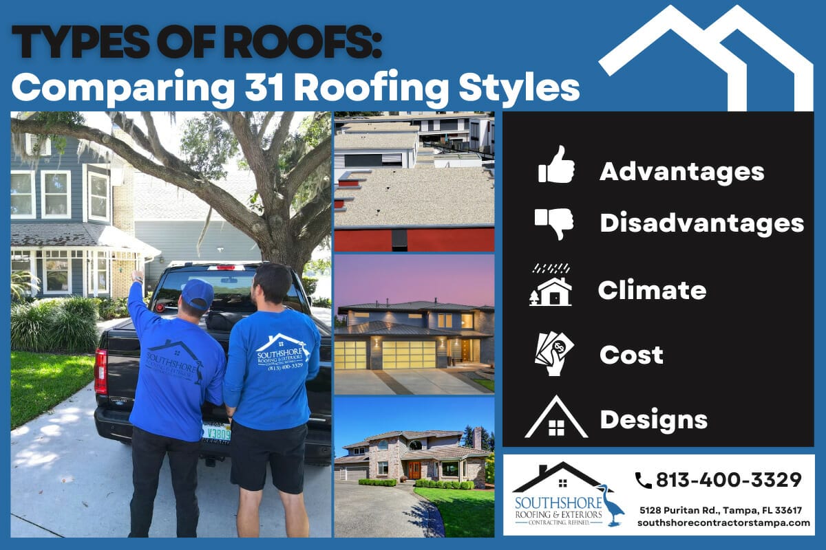 Comparing 31 Roof Types: Styles, Climate Suitability, Materials and Costs